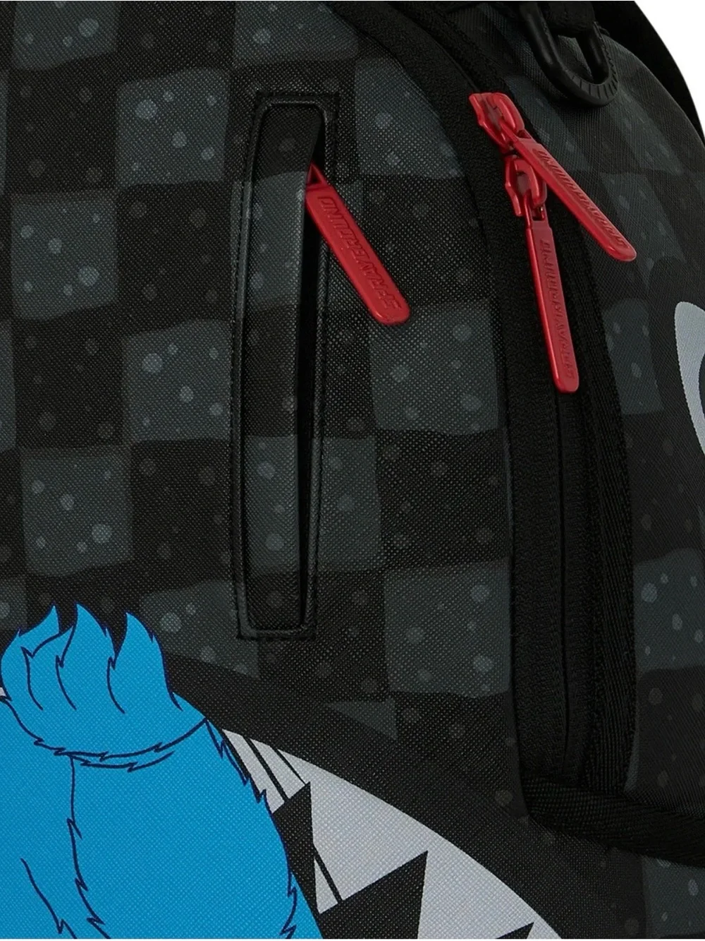 Sprayground Kids Black & Blue Cookie Monster Mini Backpack
